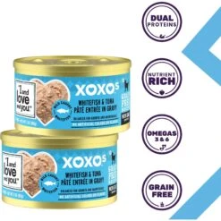 I And Love And You XOXO Whitefish & Tuna Pate Grain-Free Canned Cat Food, 3-oz Can, Case Of 24 -PurePet Bites Shop 352457 PT1. AC SS1800 V1686941162