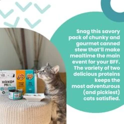 I And Love And You XOXO Tuna & Egg Stew Grain-Free Canned Cat Food, 3-oz Can, Case Of 24 -PurePet Bites Shop 352467 PT2. AC SS1800 V1686941640