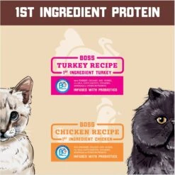 Boss Cat Complete & Balanced Raw Diet Chicken Recipe Freeze-Dried Cat Food, 9-oz Bag -PurePet Bites Shop 353142 PT5. AC SS1800 V1672342729