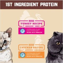 Boss Cat Complete & Balanced Raw Diet Turkey Recipe Freeze-Dried Cat Food, 9-oz Bag -PurePet Bites Shop 353144 PT5. AC SS1800 V1672342731