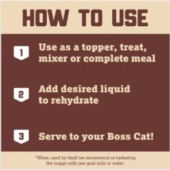 Boss Cat Complete & Balanced Raw Diet Turkey Recipe Freeze-Dried Cat Food, 9-oz Bag -PurePet Bites Shop 353144 PT6. AC SS1800 V1672342731