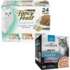 Fancy Feast Classic Seafood Feast Variety Pack Canned Cat Food & American Journey Landmark Broths Seafood Variety Pack Wet Cat Food Complement Pouches -PurePet Bites Shop 353371 MAIN. AC SS1800 V1639524093