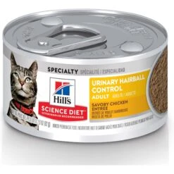 Hill's Science Diet Adult Sensitive Stomach & Sensitive Skin Chicken & Rice Recipe Dry Cat Food & Hill's Science Diet Adult Urinary Hairball Control Savory Chicken Entree Canned Cat Food -PurePet Bites Shop 353412 PT5. AC SS1800 V1693256129