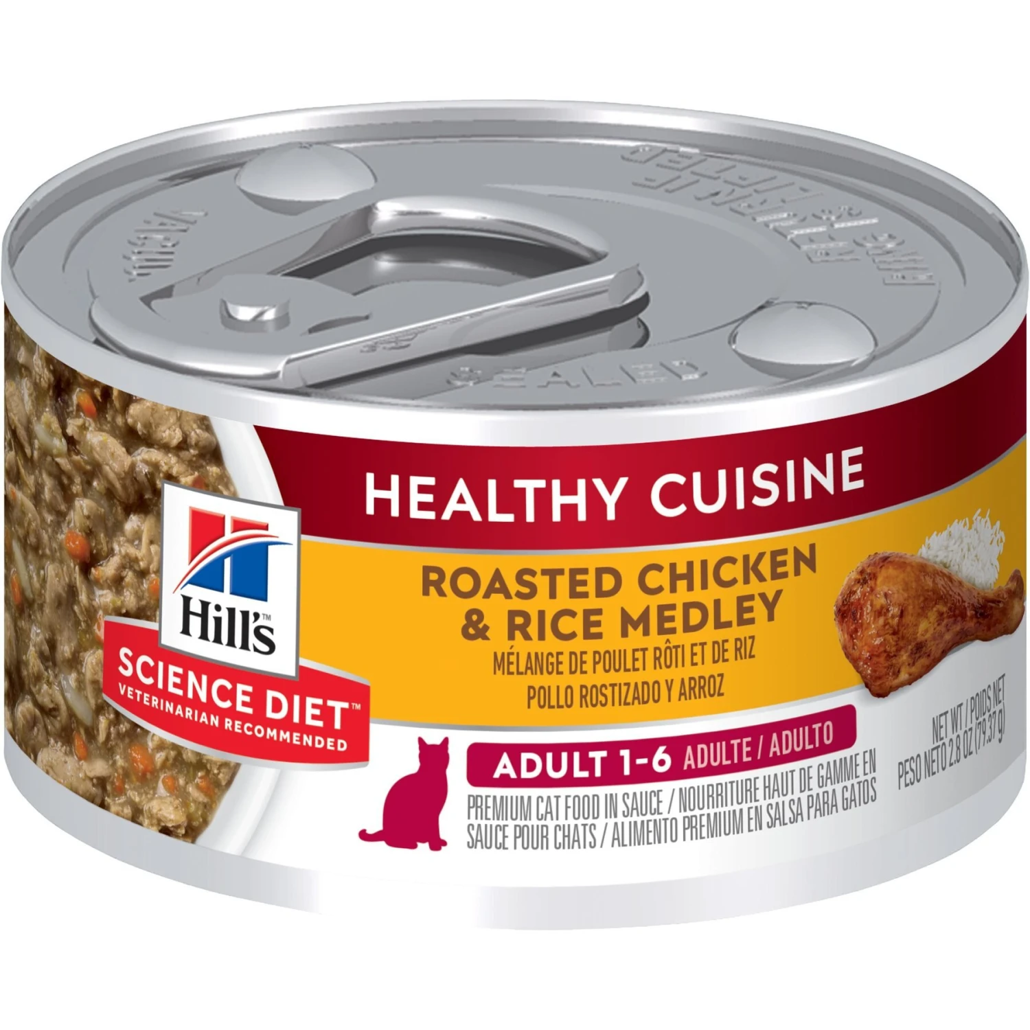 Hill's Science Diet Adult Urinary Hairball Control Dry Cat Food & Hill's Science Diet Adult Healthy Cuisine Roasted Chicken & Rice Medley Canned Cat Food 8 Hill's Science Diet Adult Urinary Hairball Control Dry Cat Food & Hill's Science Diet Adult Healthy Cuisine Roasted Chicken & Rice Medley Canned Cat Food - Image 6