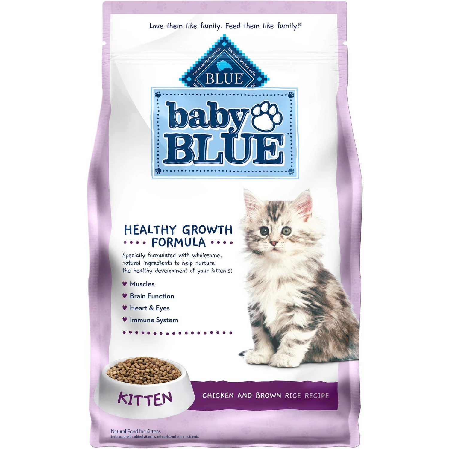 Blue Buffalo Baby Blue Healthy Growth Formula Natural Chicken & Brown Rice Recipe Kitten Dry Food 3 Blue Buffalo Baby Blue Healthy Growth Formula Natural Chicken & Brown Rice Recipe Kitten Dry Food