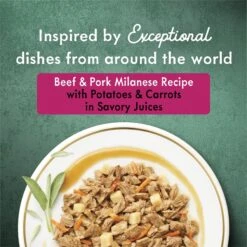 Fancy Feast Medleys Beef & Pork Milanese With Carrots & Potatoes In Savory Juices Wet Cat Food, 3-oz Can, Case Of 24 -PurePet Bites Shop 354298 PT1. AC SS1800 V1670512157