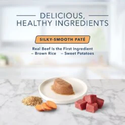 Blue Buffalo Tastefuls Spoonless Singles Beef Entrée Pate Adult Cat Food, 2.6-oz Cup, Case Of 24 -PurePet Bites Shop 354419 PT5. AC SS1800 V1642026777