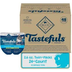 Blue Buffalo Tastefuls Savory Singles Chicken Entrée Cuts In Gravy Adult Cat Food, 2.6-oz Cup, Case Of 24 -PurePet Bites Shop 354421 PT3. AC SS1800 V1642015283