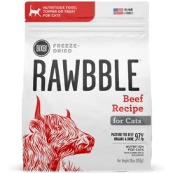 BIXBI RAWBBLE Beef Recipe Grain-Free Freeze-Dried Cat Food