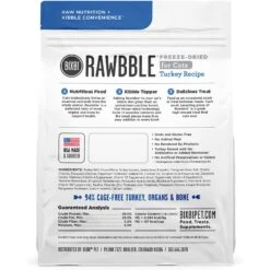 BIXBI RAWBBLE Turkey Recipe Grain-Free Freeze-Dried Cat Food -PurePet Bites Shop 355138 PT2. AC SS1800 V1640043158