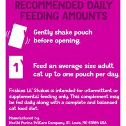 Friskies Pureed Lil' Shakes Chicken & Tuna Variety Pack Cat Food -PurePet Bites Shop 356297 PT7. AC SS1800 V1700159818