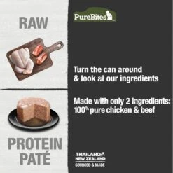 PureBites 100% Pure Chicken & Beef Pate Cat Food Toppings -PurePet Bites Shop 356462 PT2. AC SS1800 V1677859720