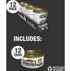 PureBites 100% Pure Chicken & Beef Pate Cat Food Toppings -PurePet Bites Shop 356462 PT5. AC SS1800 V1677859720