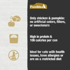 PureBites Cat Pates Chicken & Pumpkin Food Topping -PurePet Bites Shop 356466 PT4. AC SS1800 V1677859642