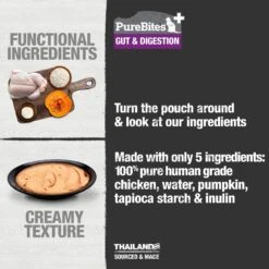 PureBites Plus Squeezables- Gut & Digestion Cat Food Toppings -PurePet Bites Shop 356478 PT2. AC SS1800 V1678120160