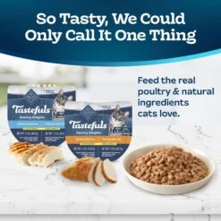 Blue Buffalo Tastefuls Savory Singles Chicken & Turkey Entrée Cat Food, 2.6-oz Cup, 24 Count -PurePet Bites Shop 357153 PT3. AC SS1800 V1641339455