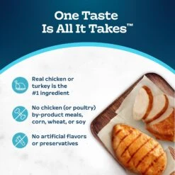 Blue Buffalo Tastefuls Savory Singles Chicken & Turkey Entrée Cat Food, 2.6-oz Cup, 24 Count -PurePet Bites Shop 357153 PT6. AC SS1800 V1641335206