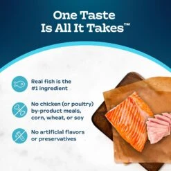 Blue Buffalo Tastefuls Savory Singles Salmon & Tuna Entrée Cat Food, 2.6-oz Cup, 24 Count -PurePet Bites Shop 357155 PT5. AC SS1800 V1641334687