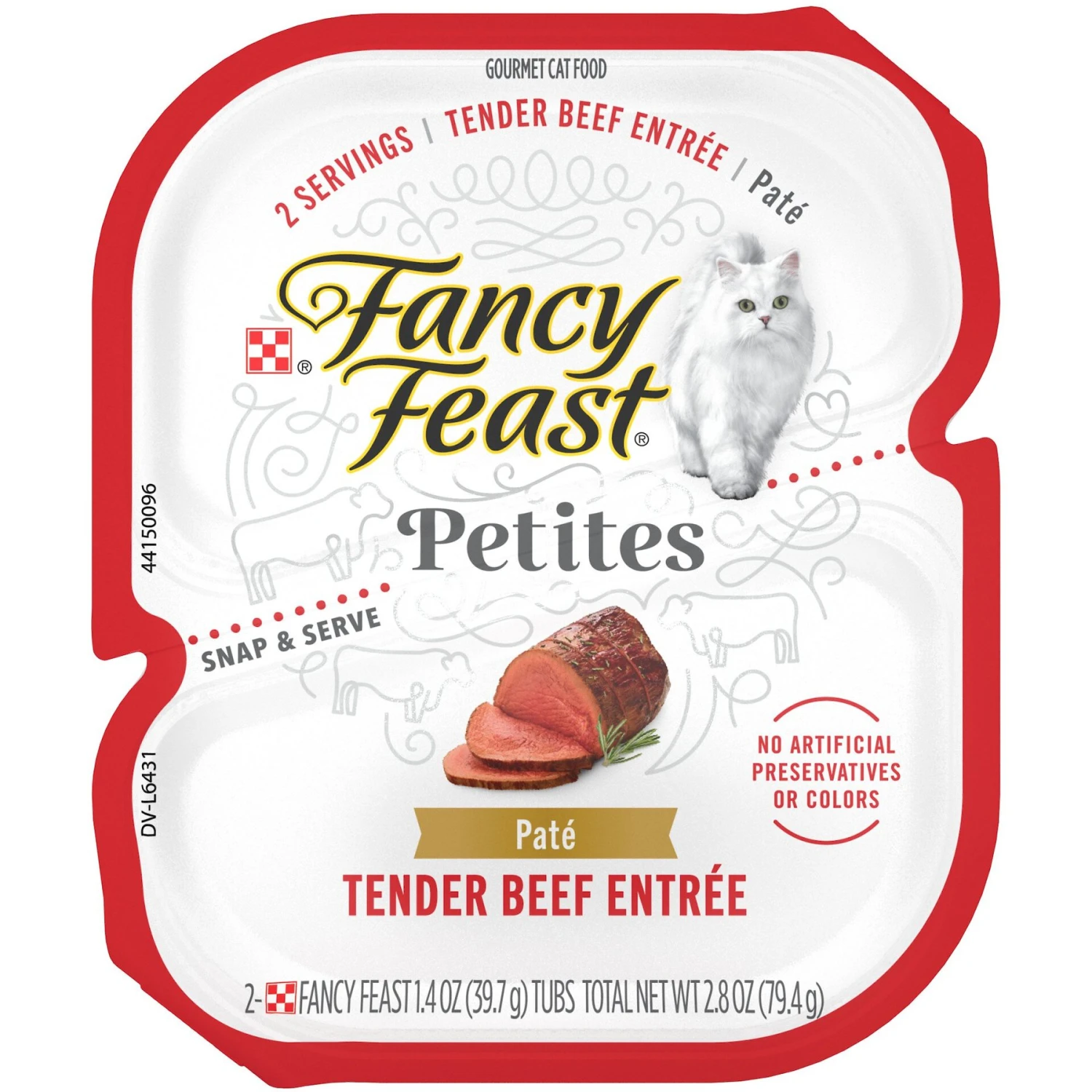 Fancy Feast Gourmet Pate Petites Tender Beef Entree Wet Cat Food 3 Fancy Feast Gourmet Pate Petites Tender Beef Entree Wet Cat Food