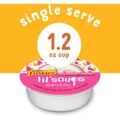 Friskies Lil' Soups Salmon, Tuna, & Shrimp Variety Pack Grain-Free Bits In Broth Wet Lickable Cat Food Topper -PurePet Bites Shop 363333 PT2. AC SS1800 V1700157264