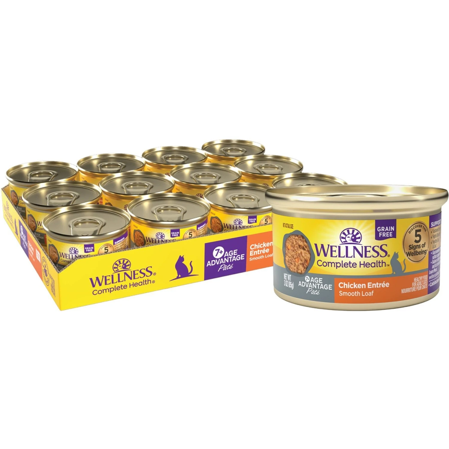 Wellness Complete Health Age Advantage Chicken Pate Wet Cat Food 3 Wellness Complete Health Age Advantage Chicken Pate Wet Cat Food