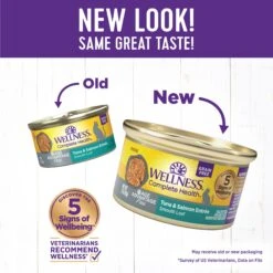 Wellness Complete Health Age Advantage Tuna & Salmon Pate Wet Cat Food -PurePet Bites Shop 363923 PT1. AC SS1800 V1643226473