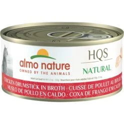 Almo Nature HQS Natural Chicken Drumstick In Broth Grain-Free Canned Cat Food