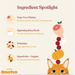 Made By Nacho Cage Free Minced Chicken Recipe With Bone Broth Wet Cat Food -PurePet Bites Shop 369922 PT4. AC SS1800 V1696600917