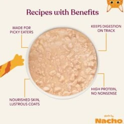 Made By Nacho Sustainably Caught Salmon Recipe Cuts In Gravy With Bone Broth Wet Cat Food -PurePet Bites Shop 369963 PT3. AC SS1800 V1699026404