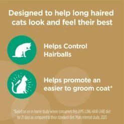 Iams Proactive Health Long Hair Care With Real Chicken & Salmon Adult Dry Cat Food 19 Iams Proactive Health Long Hair Care With Real Chicken & Salmon Adult Dry Cat Food -PurePet Bites Shop 371377 PT8. AC SS1800 V1648505841