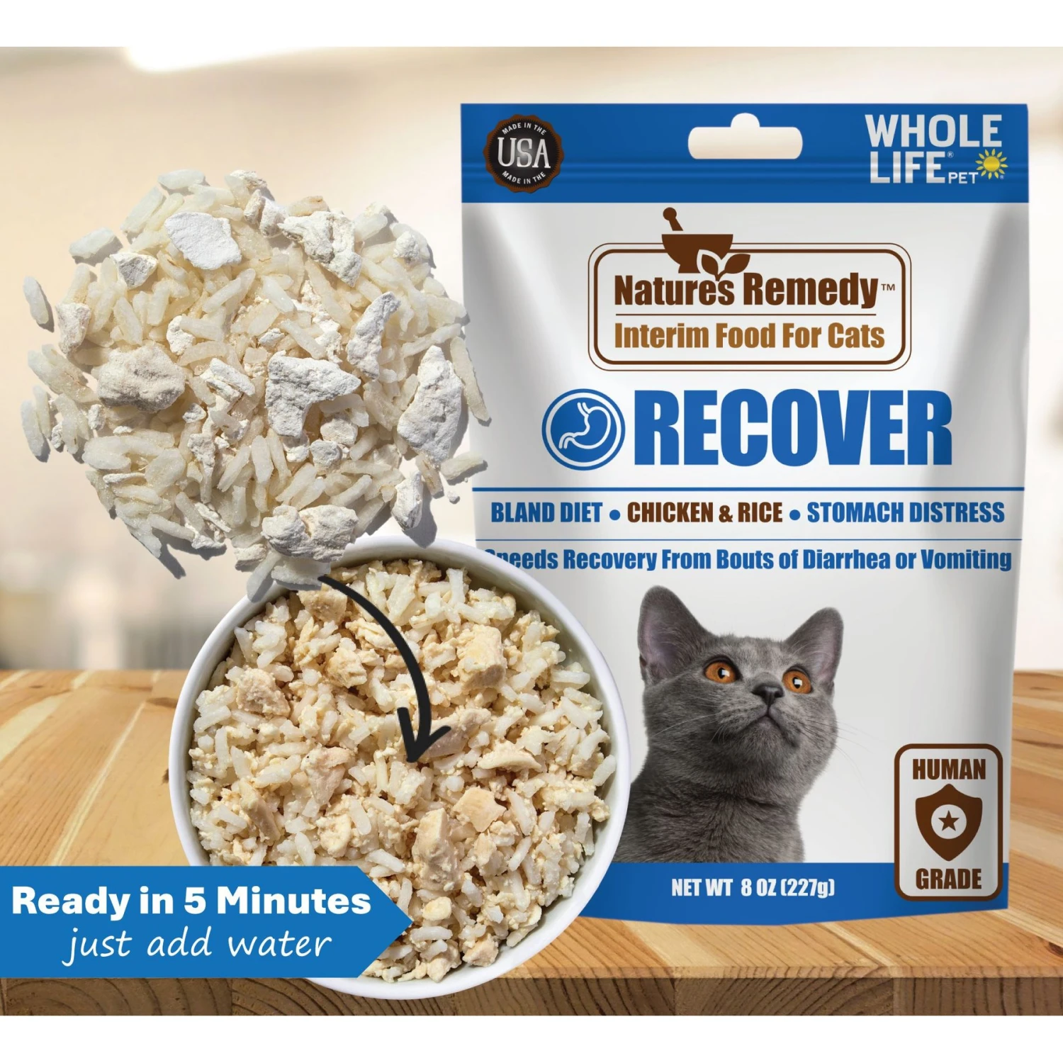 Whole Life Natures Remedy Recover Interim Stomach Distress Cat Food, 8-oz Bag 4 Whole Life Natures Remedy Recover Interim Stomach Distress Cat Food, 8-oz Bag - Image 2