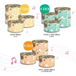 Weruva Kitten Can Jam! Chicken, Tuna & Salmon Flavored Pate Canned Cat Food Variety Pack -PurePet Bites Shop 373280 PT1. AC SS1800 V1649881600