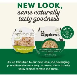 Applaws Chicken With Carrots & Green Beans In Broth Wet Cat Food, 2.12-oz, Case Of 18 -PurePet Bites Shop 373455 PT1. AC SS1800 V1649481154