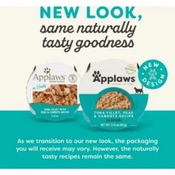Applaws Tuna With Peas & Carrots In Broth Wet Cat Food, 2.12-oz, Case Of 18 -PurePet Bites Shop 373457 PT1. AC SS1800 V1649482611