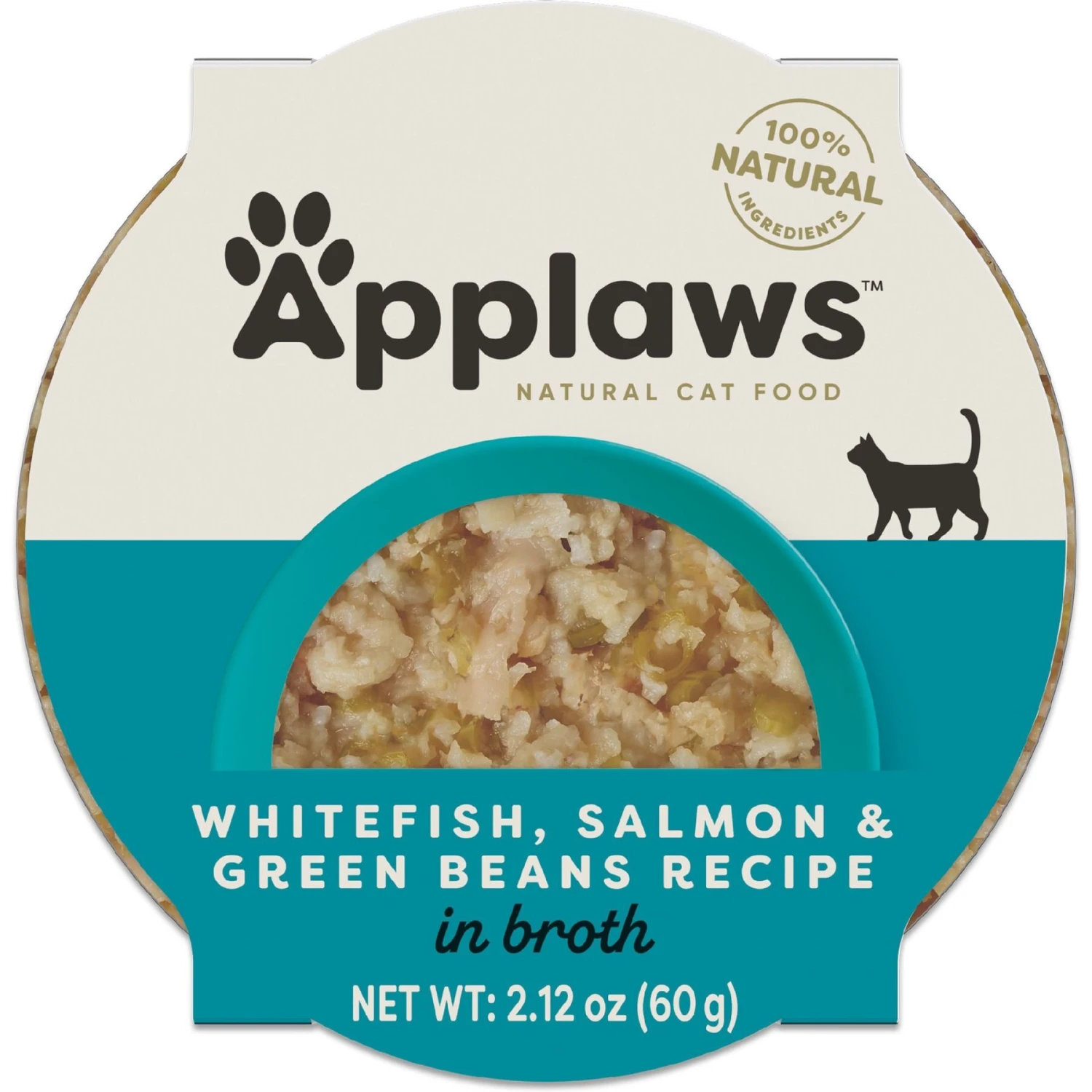 Applaws Whitefish, Salmon & Green Beans In Broth Wet Cat Food, 2.12-oz, Case Of 18 3 Applaws Whitefish, Salmon & Green Beans In Broth Wet Cat Food, 2.12-oz, Case Of 18