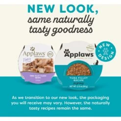 Applaws Tuna Flakes In Gravy Wet Cat Food, 2.12-oz, Case Of 18 -PurePet Bites Shop 373469 PT1. AC SS1800 V1649462497