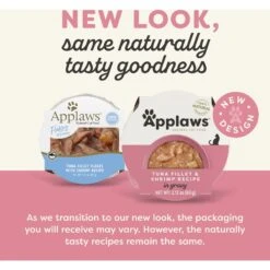 Applaws Tuna Flakes With Shrimp In Gravy Wet Cat Food, 2.12-oz, Case Of 18 -PurePet Bites Shop 373473 PT1. AC SS1800 V1649484152