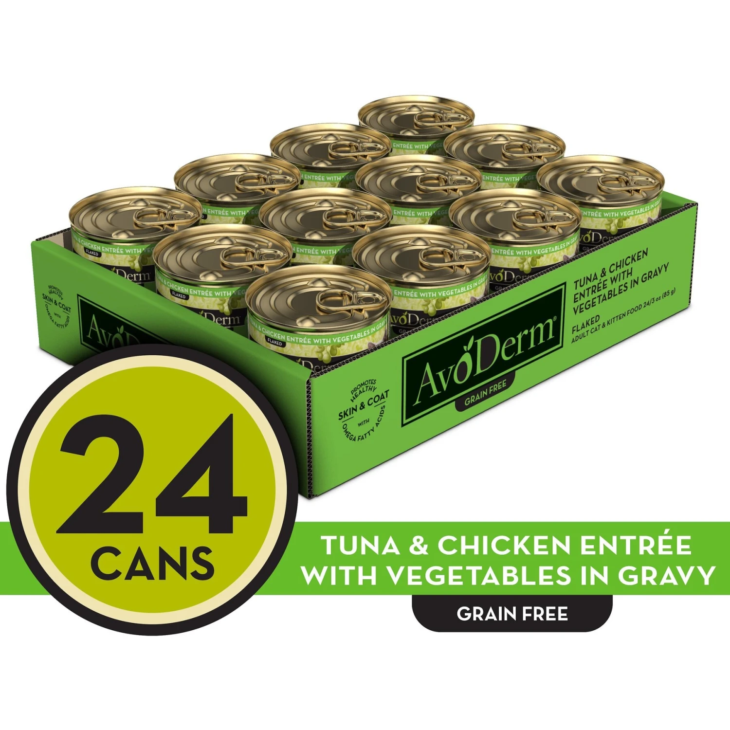 AvoDerm Natural Grain-Free Tuna & Chicken Entree With Vegetables Canned Cat Food 9 AvoDerm Natural Grain-Free Tuna & Chicken Entree With Vegetables Canned Cat Food - Image 7