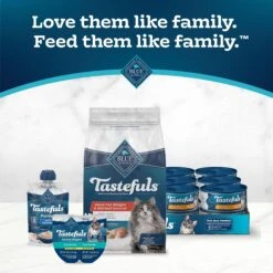 Blue Buffalo Tastefuls Natural Chicken Adult 7+ Dry Cat Food -PurePet Bites Shop 46910 PT8. AC SS1800 V1692637669