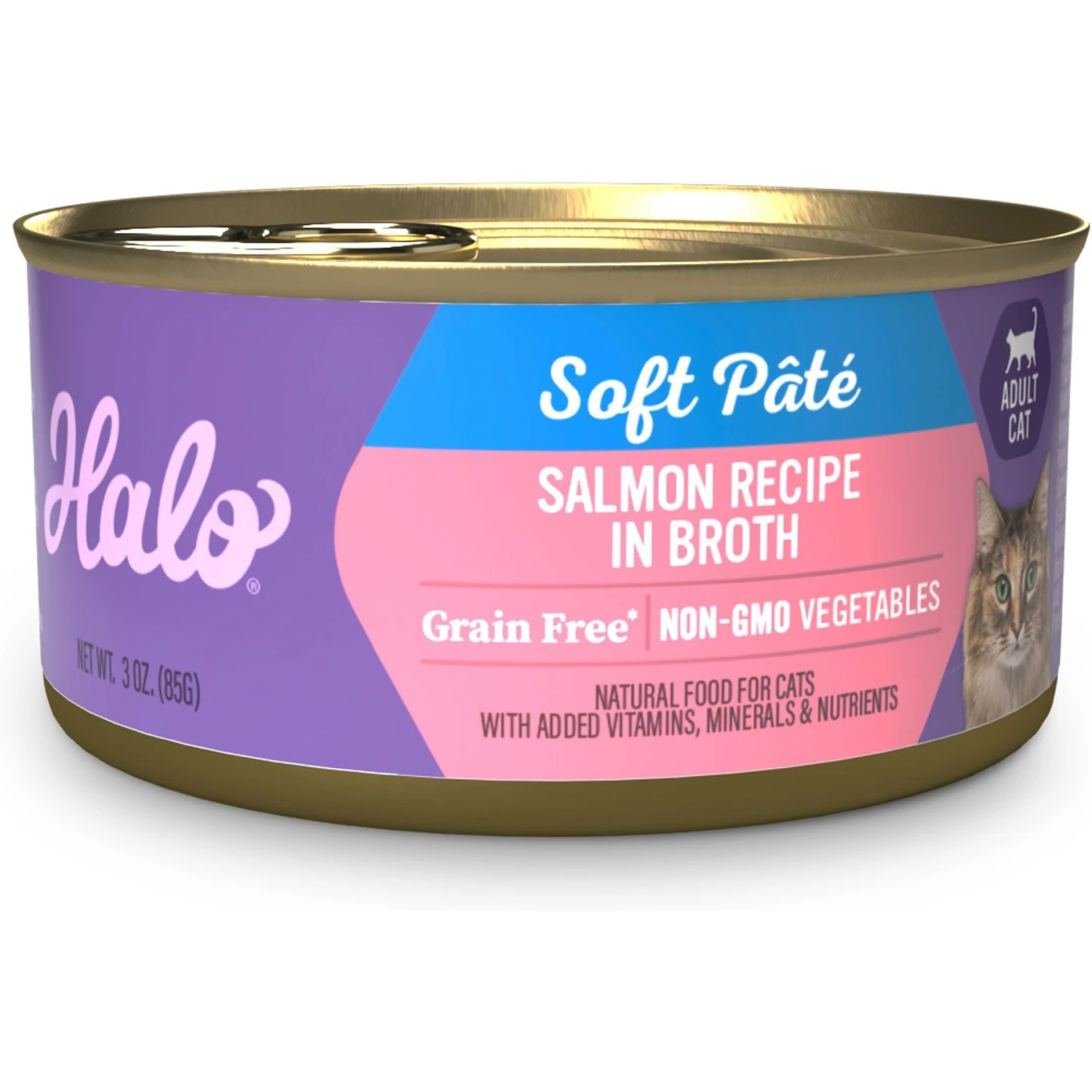 Halo Salmon Stew Grain-Free Adult Canned Cat Food 3 Halo Salmon Stew Grain-Free Adult Canned Cat Food