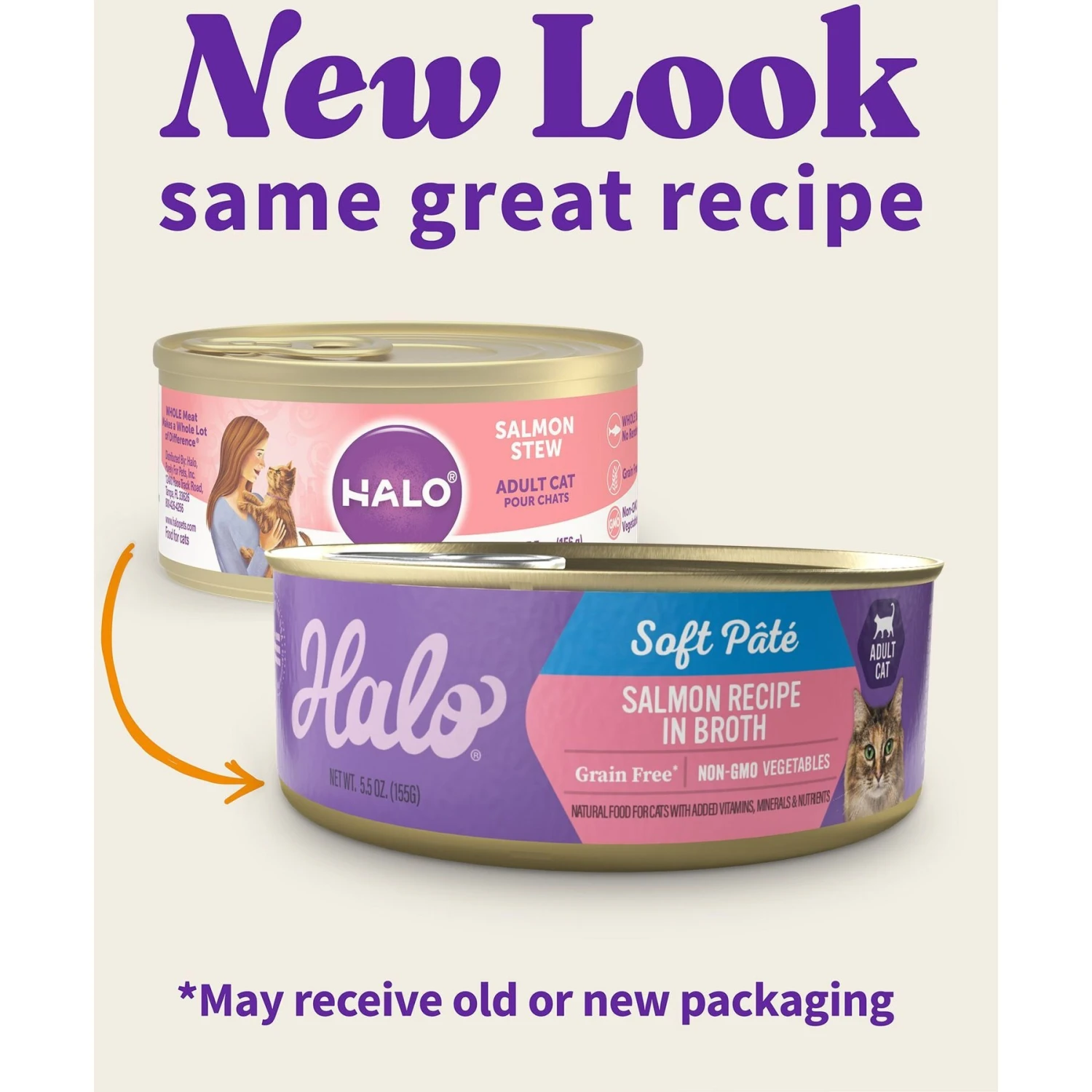 Halo Salmon Stew Grain-Free Adult Canned Cat Food 4 Halo Salmon Stew Grain-Free Adult Canned Cat Food - Image 2