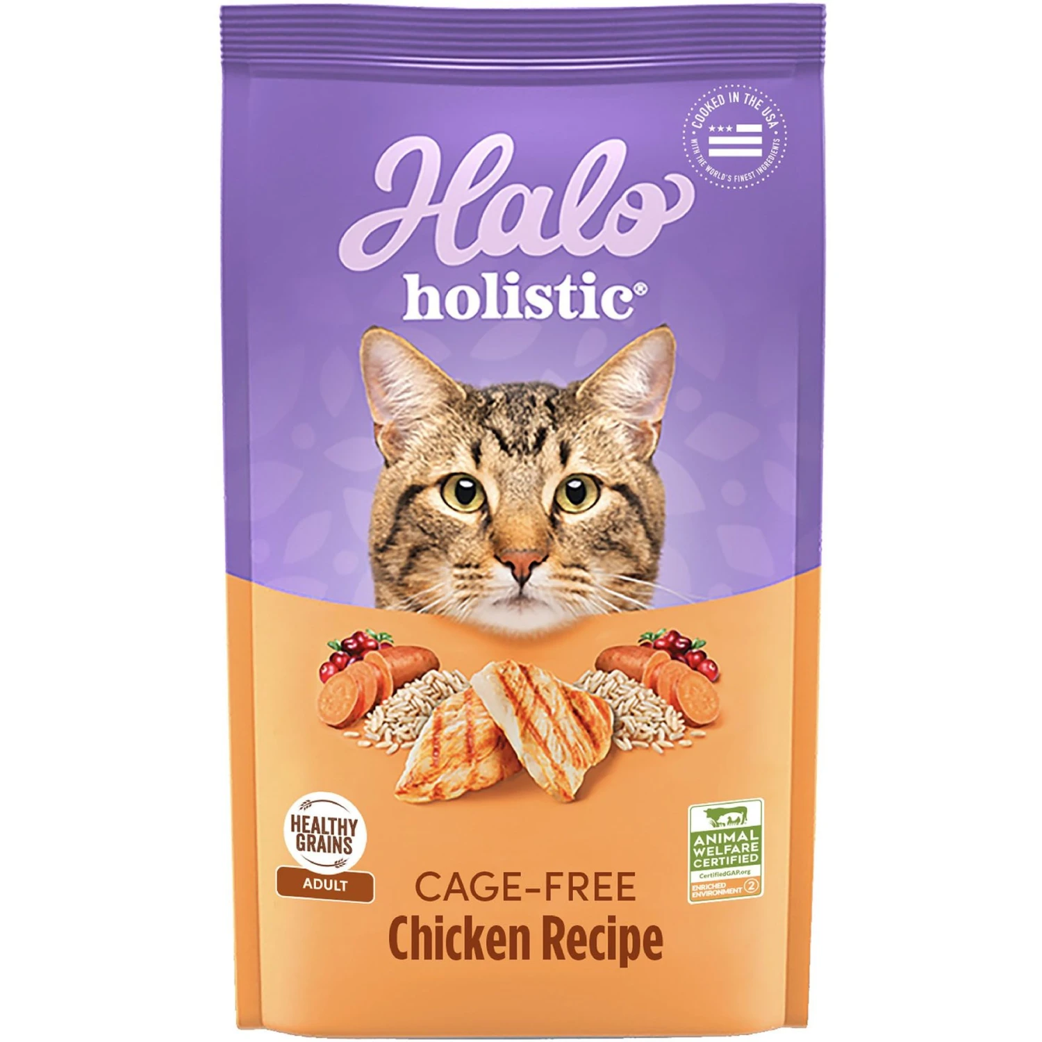 Halo Holistic Cage-free Chicken Recipe Complete Digestive Health Adult Dry Cat Food 3 Halo Holistic Cage-free Chicken Recipe Complete Digestive Health Adult Dry Cat Food
