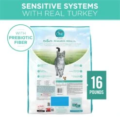Purina ONE +Plus Sensitive Skin & Stomach Natural Adult Dry Cat Food -PurePet Bites Shop 48649 PT1. AC SS1800 V1677534790