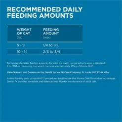 Purina ONE Indoor Advantage Senior 7+ High Protein Natural Dry Cat Food -PurePet Bites Shop 48658 PT6. AC SS1800 V1674848797