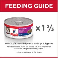 Hill's Science Diet Adult 7+ Savory Beef Entree Canned Cat Food -PurePet Bites Shop 48928 PT7. AC SS1800 V1598154980