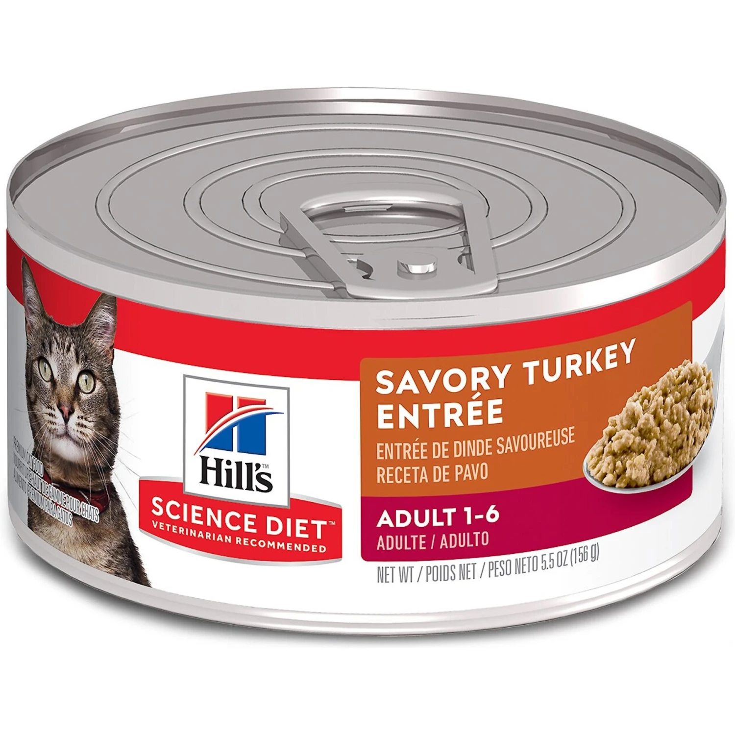 Hill's Science Diet Adult Savory Turkey Entree Canned Cat Food 3 Hill's Science Diet Adult Savory Turkey Entree Canned Cat Food