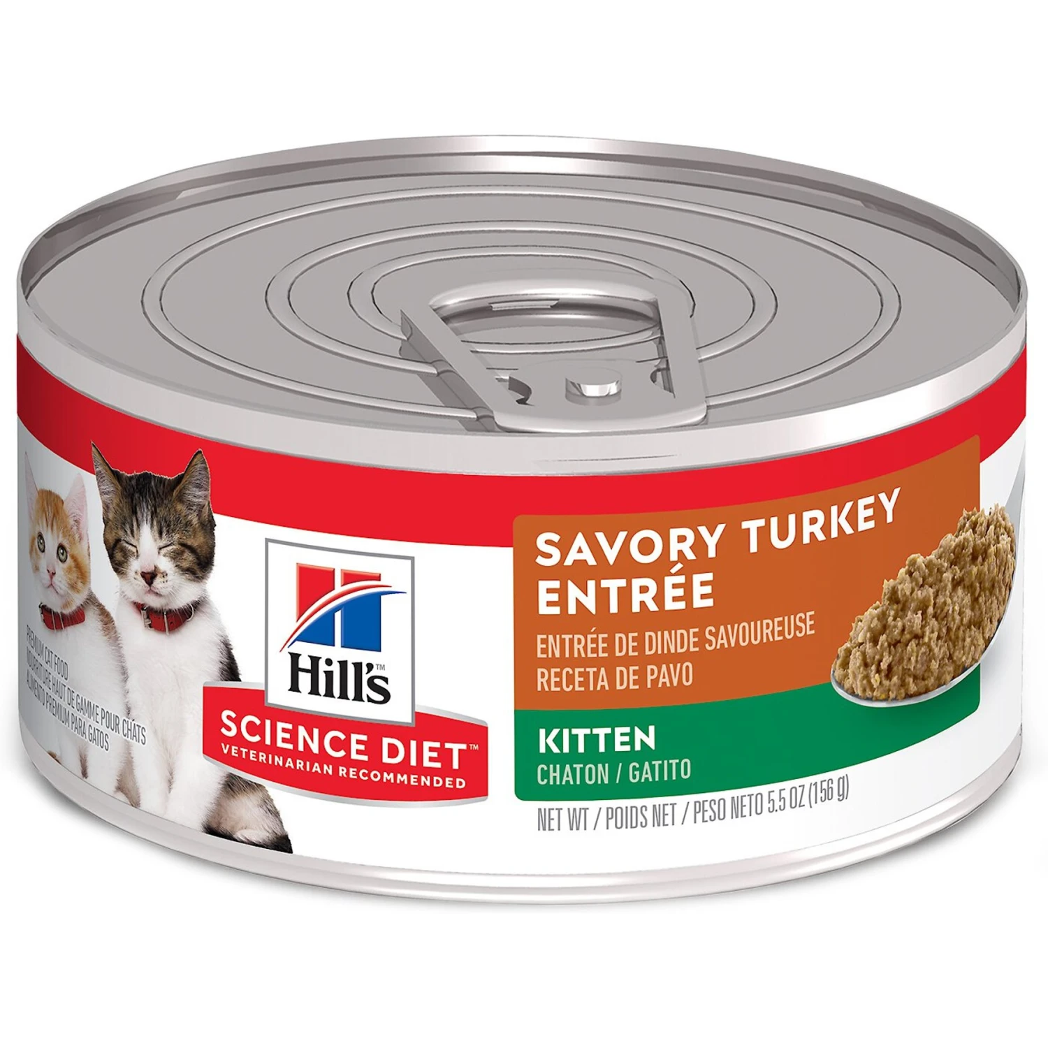 Hill's Science Diet Kitten Savory Turkey Entree Canned Cat Food 3 Hill's Science Diet Kitten Savory Turkey Entree Canned Cat Food