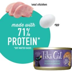 Tiki Cat Luau Chicken With Egg In Chicken Consomme Grain-Free Canned Cat Food -PurePet Bites Shop 49117 PT4. AC SS1800 V1702329563