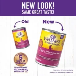 Wellness Complete Health Chicken & Lobster Formula Canned Cat Food -PurePet Bites Shop 49267 PT1. AC SS1800 V1666652419