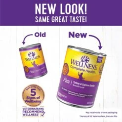 Wellness Complete Health Turkey & Salmon Formula Grain-Free Natural Canned Cat Food 10 Wellness Complete Health Turkey & Salmon Formula Grain-Free Natural Canned Cat Food -PurePet Bites Shop 49282 PT1. AC SS1800 V1666650828